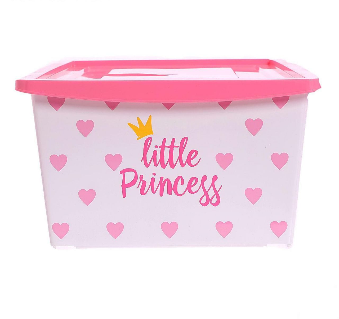 Ящик универсальный для хранения с крышкой  «Принцесса » , объем 30 л, цвет белый 5364566