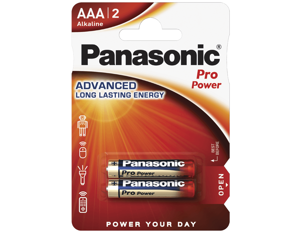 Panasonic LR03 PRO POWER  BL*2 батарейка (2х12=24)/ цена за шт