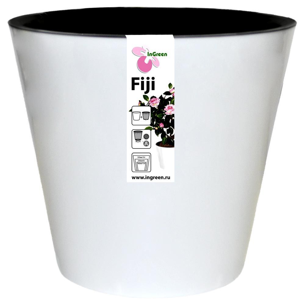 Горшок для цветов Фиджи D 160 мм/1,6 л белый