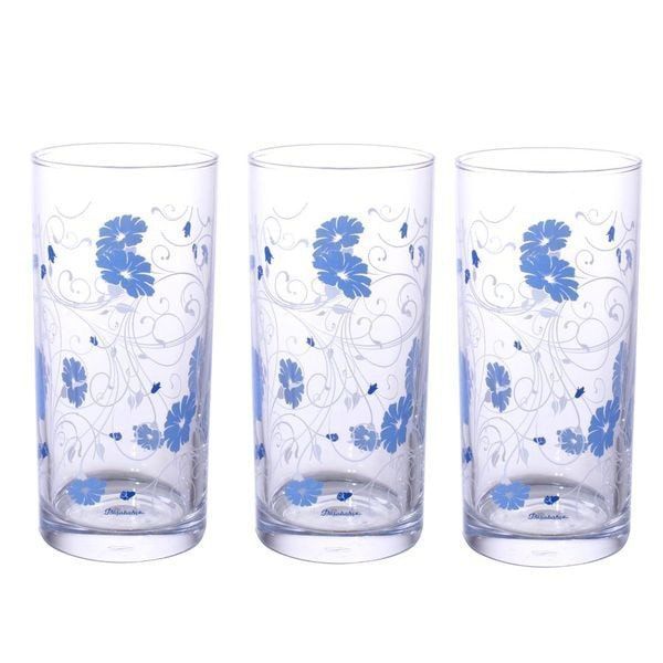 Набор стаканов SERENADE 3 шт. 287 мл 3 цв. (голубой)
