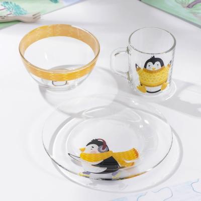 Набор детской посуды 3 предмета "Пингвинён...