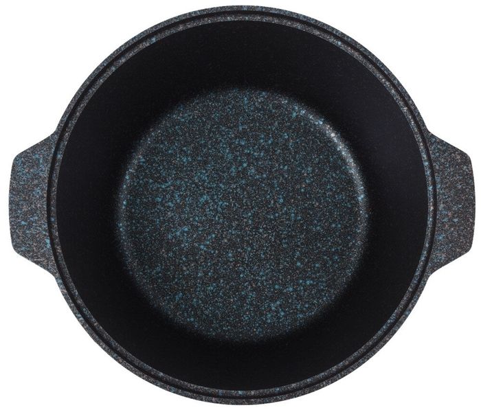 Кастрюля-жаровня 5л со стек. крышко, АП линии "Granit ultra" (blue)