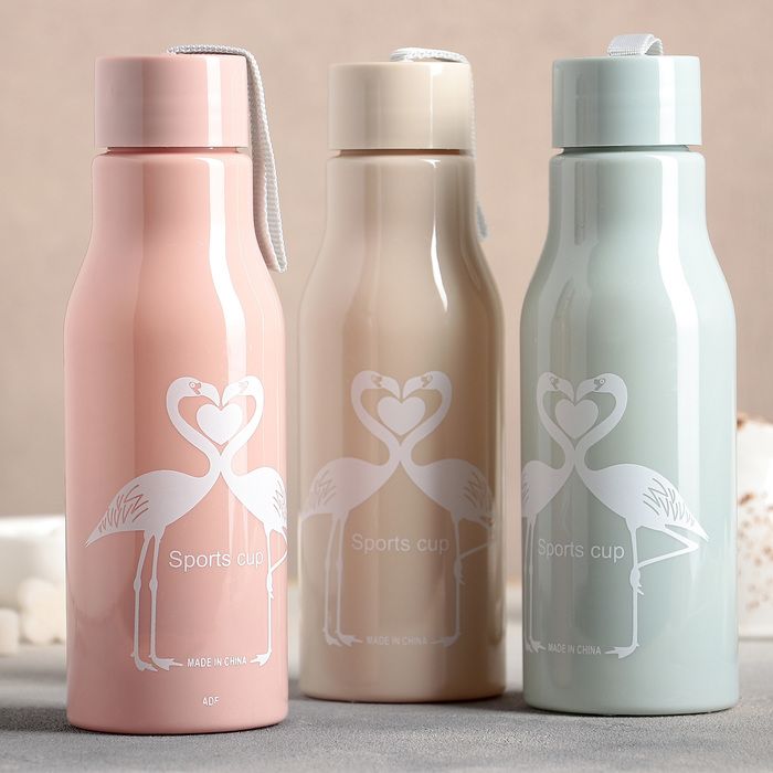 Бутылка "Фламинго" 6,5х19,5 см, цвет ...