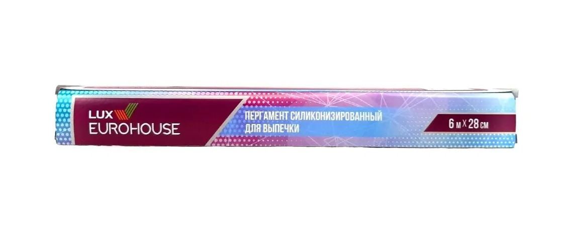 13345 Пергамент силиконизированный для выпекания 6м*28см в кор., Lux