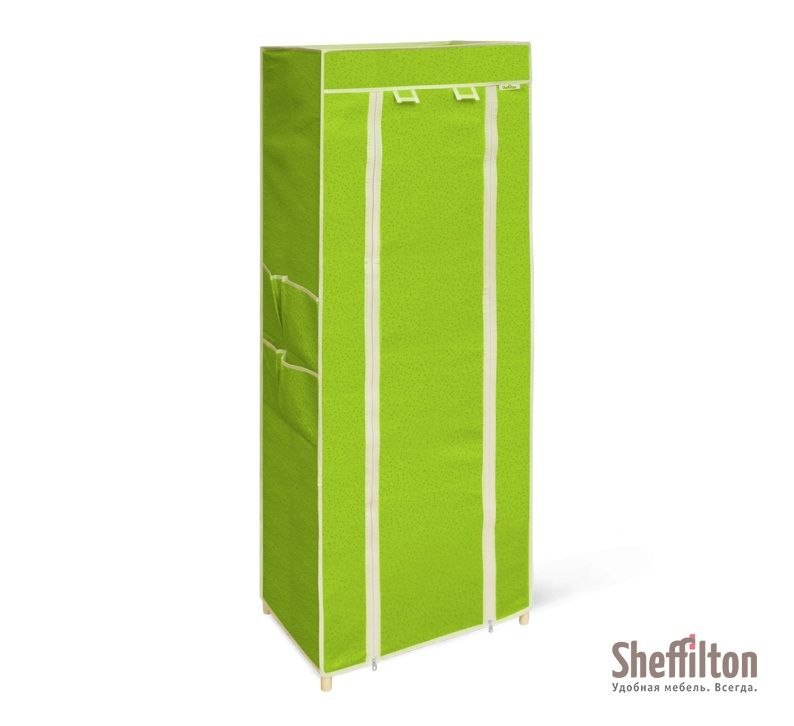 Стеллаж с чехлом Sheffilton SHT-SS15-P пластик/плотная ткань коричневый/венге/коричневый