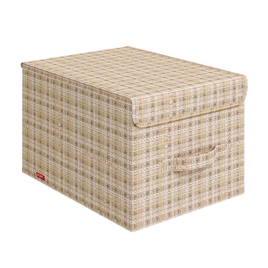 VAL LB-BOX-LM Короб стеллажный с крышкой, большой, 30*40*25 см, LONDON BEIGE