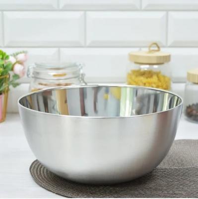 Миска  3,5л 24см нерж глубокая сферическая [КУХ...