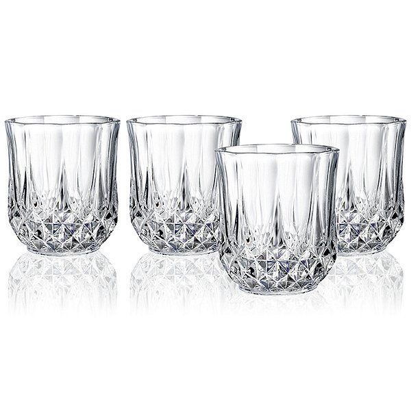 Набор стаканов ЛОНГШАМП 230мл низкие 6шт (Eclat Cristal d'Arques, Франция, хрустальное стекло)