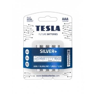 AAA SILVER TESLA +4шт Alkaline baterie AAA (LR0...