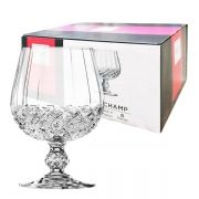 Набор фужеров (бокалов) для бренди ЛОНГШАМП 320мл 6шт (Eclat Cristal d'Arques, Франция, хрустальное стекло)