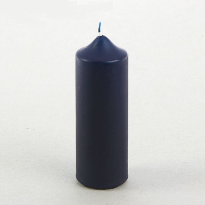Свеча классическая 5х15 см, синяя