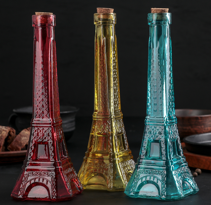 Бутылка для масла "Париж" 350 мл, 26 см цвета МИКС 959630