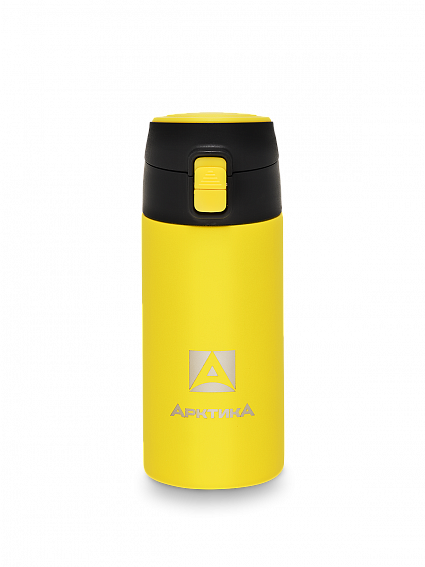 Термос питьевой  вакуумный, бытовой, тм "Арктика", 350 мл, арт. 705-350 текстурный желтый