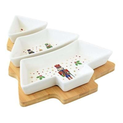 Набор для закуски (ёлочка): 3 блюда на подставк...