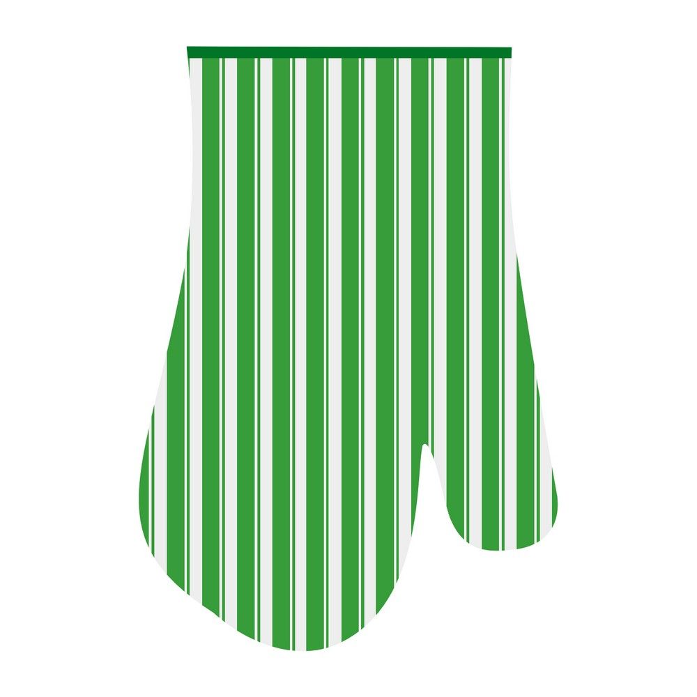 Прихватка-рукавица "Полоски" 17x27см (зелен.) HN22-229