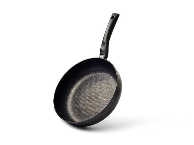 #14998 FISSMAN Глубокая сковорода PROMO 26x7см (с антипригарным покрытием TouchStoe); Ручка - бакелит; Индукция