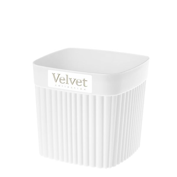 СТАКАН  VELVET  90х90х110 ММ, 0,65Л (Белый)