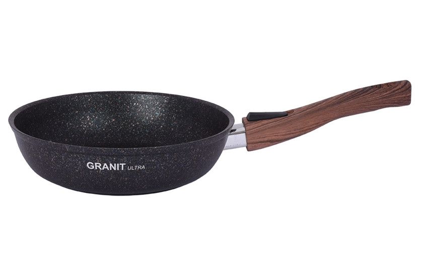 Сковорода 260мм со съемной ручкой АП линия "Granit ultra" (blue)
