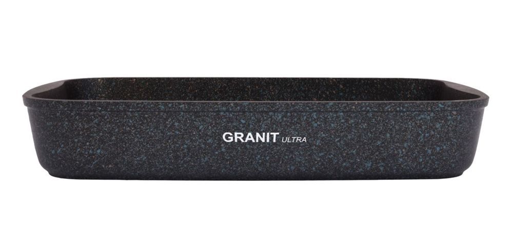 Противень 365х260х55мм, АП  линия "Granit ultra" (blue)