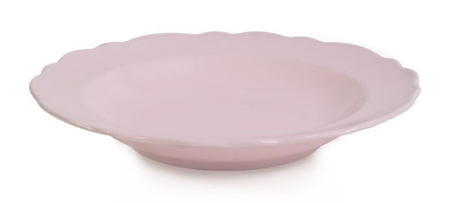 Тарелка суповая 22 см "Лар" розовая LR22TC142616