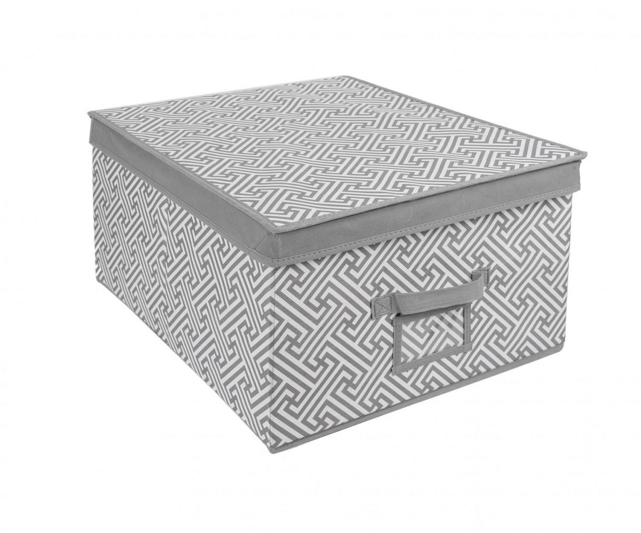 Короб для хранения "Орнамент", Д500 Ш400 В250, серый