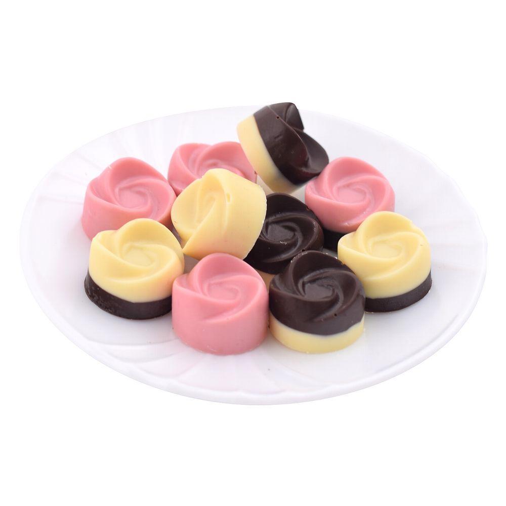 Форма для шоколадных конфет силиконовая "Розочки". VL80-333