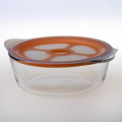 Посуда для СВЧ круглая с пластиковой крышкой 2 ...