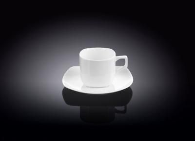 Чашка кофейная + блюдце WL-993041/AB (90мл) ква...