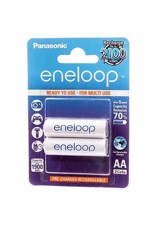 Аккумулятор Panasonic Eneloop/R6 1900mAh Ni-MH BL2, белый 12263/ цена за шт