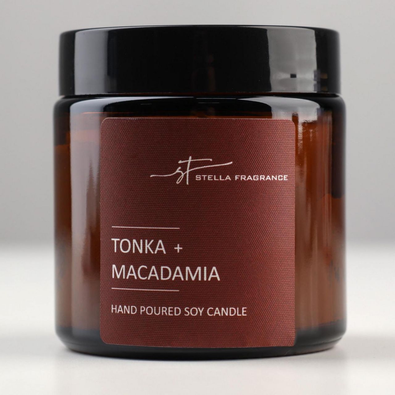 Свеча ароматическая в банке Stella Fragrance "TONKA MACADAMIA", соевый воск, 90 гр. 7030429