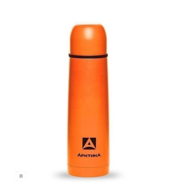Термос бытовой, вакуумный (для напитков), тм "Арктика", 750 мл, арт. 102-750 (оранжевый пластиковое напыление)