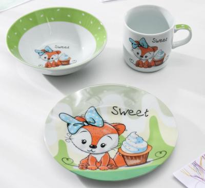 Набор детской посуды 3 предмета "Лисенок&q...