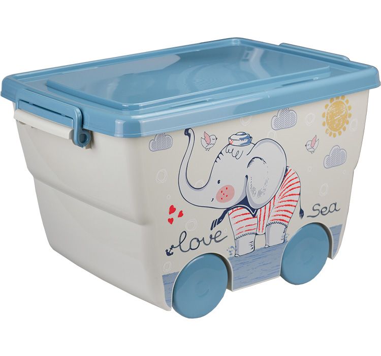 Ящик для игрушек 23л ДЕКО слоник