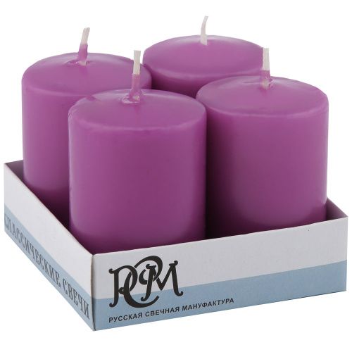 #Свеча Классическая 100*50 фиолетовая