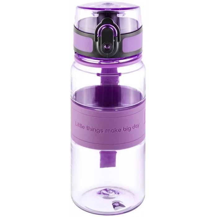 Бутылка для воды "Water Balance" аметист 6,5*6,5*18 см 350 мл, материал USA Tritan, 100% безопасный