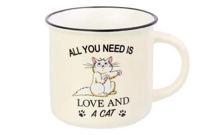 Кружка "ALL YOU NEED is LOVE AND A CAT&quo...