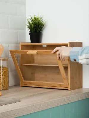 Хлебница бамбук 40*17,3*31см №10 друхъярусная...