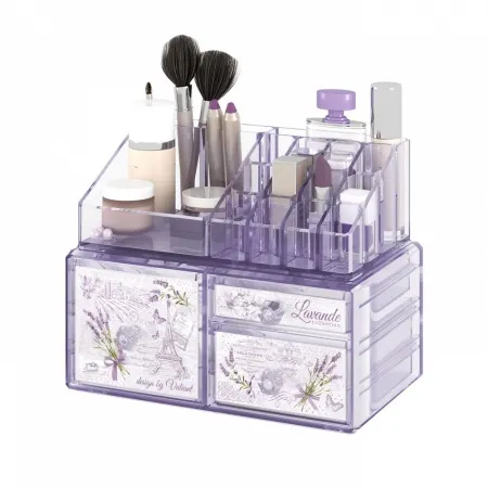 VAL LV-ORG-S3S16 Набор органайзеров, 2 шт., 23,4*15,3*10,8 см и 22,3*12,7*8 см, LAVANDE