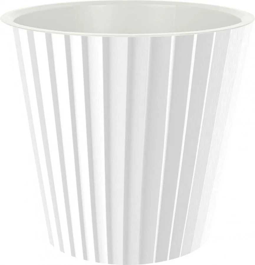 Горшок для цветов InGreen Sand D230мм, 5,8л c дренажной вставкой белый