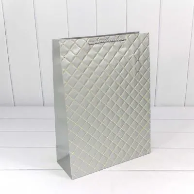 300391A/3 Пакет подарочный "Ромб" Сер...