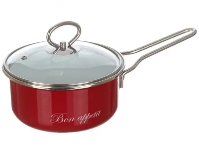 Ковш цил. 1,5 л "Bon appetit", вишн.,...