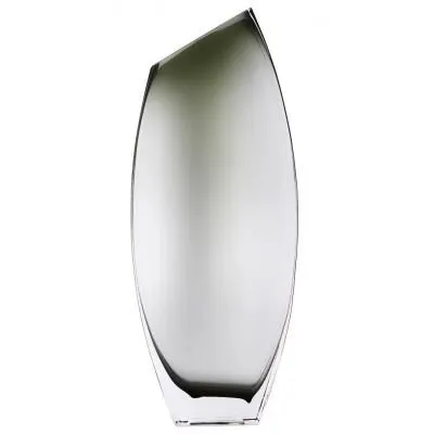 Декоративная ваза из дымчатого стекла, Д160 Ш60...