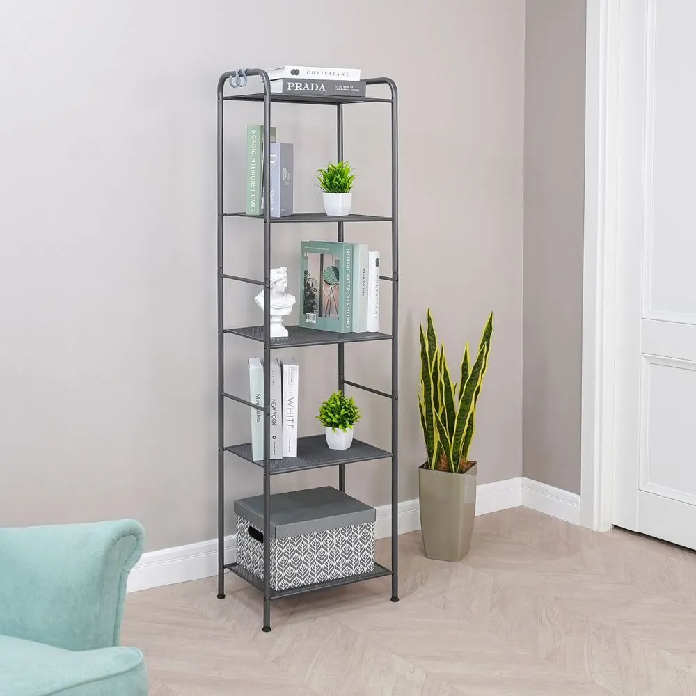 Стеллаж "Валенсия 15" (VALENCIA 15 Shelf rack) (Графит)