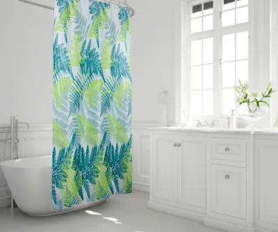 Штора д/ванн 180х200 ПВХ Foliage зел....