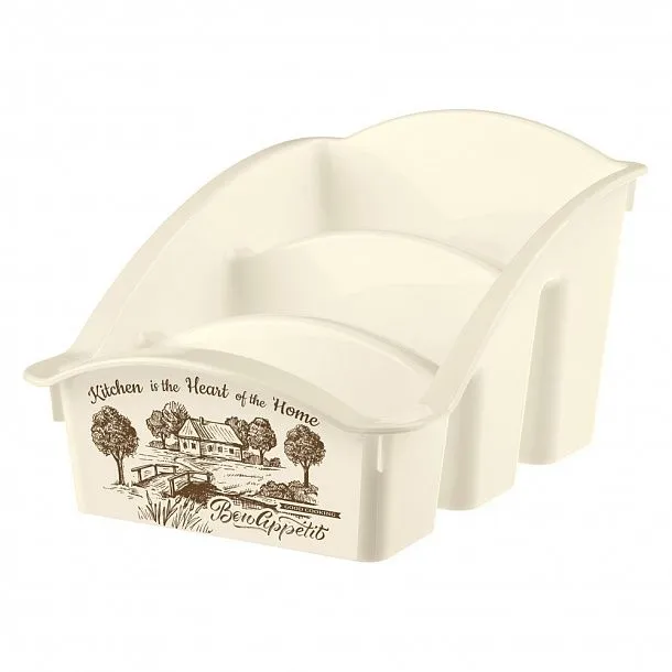 ЁМКОСТЬ ДЛЯ СПЕЦИЙ С ДЕКОРОМ 223Х150Х120 ММ (бежевый)