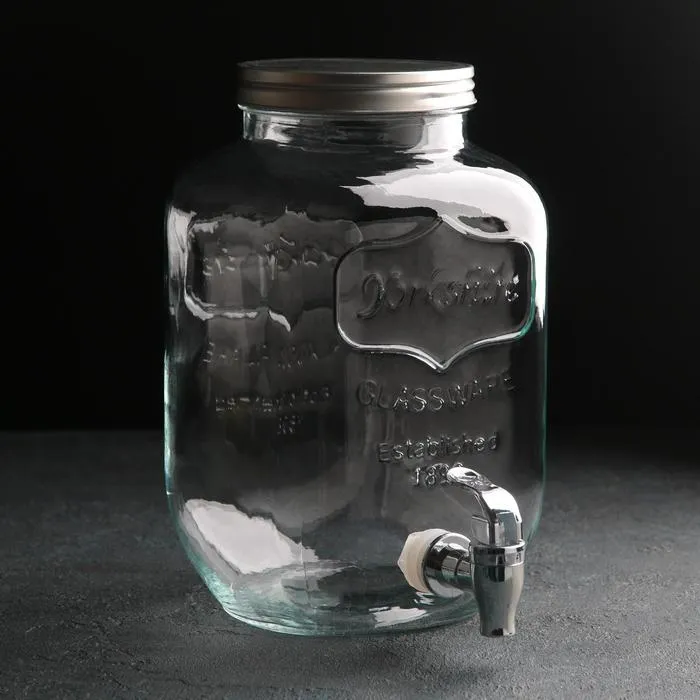 Кувшин с краником "Ёркшир" 5 л, 23х17,5х27,5 см   4711664         