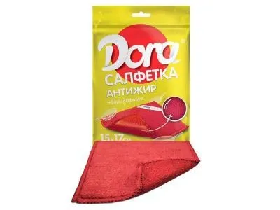 Салфетка из микрофибры Dora "Антижир"...