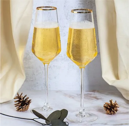 #Набор фужеров для шампанского ULTIME BORD OR 4шт 230мл Cristal D'Arques