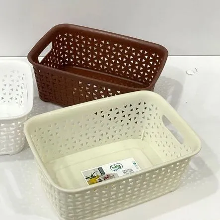 Корзина RATTAN коричневая 19.5х26х9см