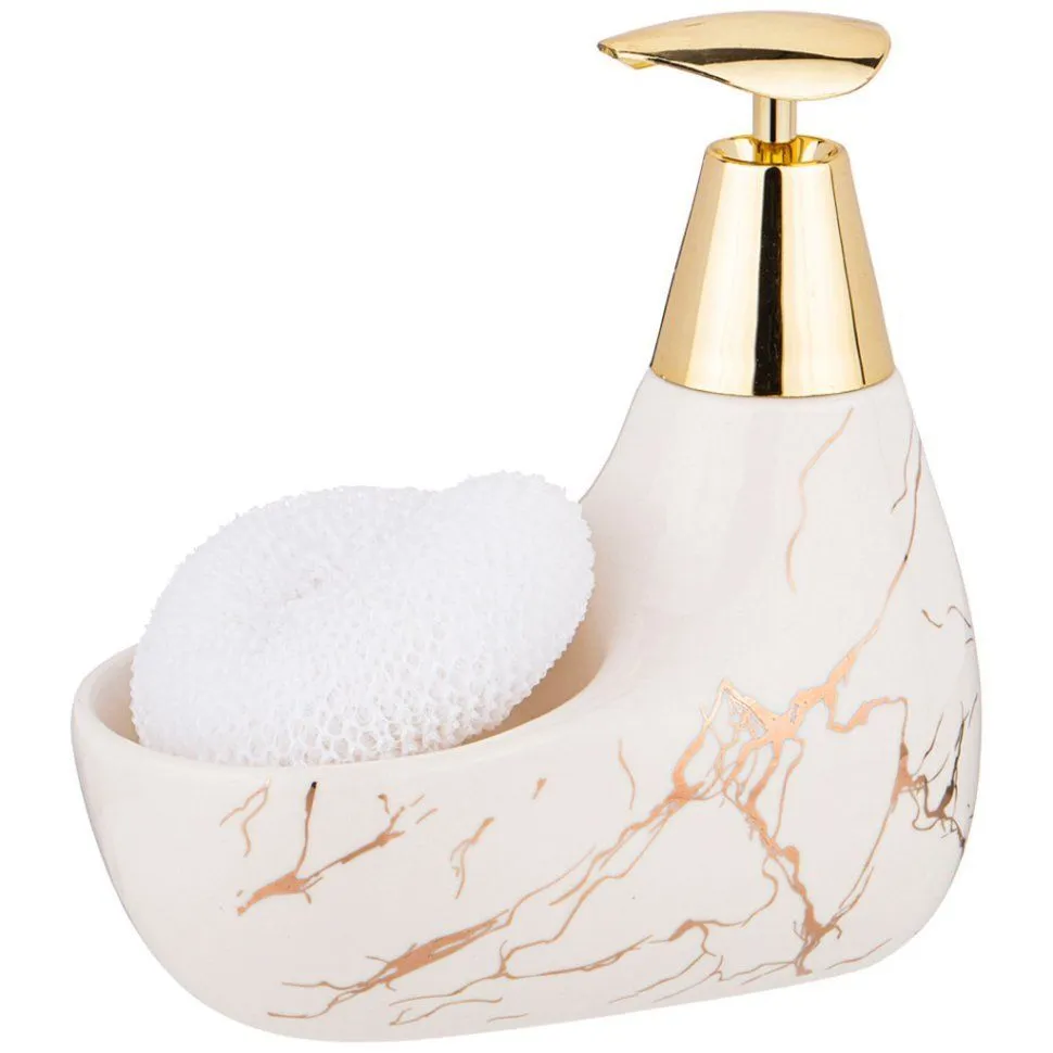 ДОЗАТОР ДЛЯ МОЮЩЕГО СРЕДСТВА "FANTASY" 350 МЛ. 11*9 СМ. ВЫСОТА 16 СМ. ГУБКА 755-228